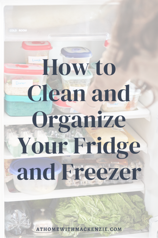 woman putting containers away in fridge - How to Clean and Organize your Fridge and Freezer